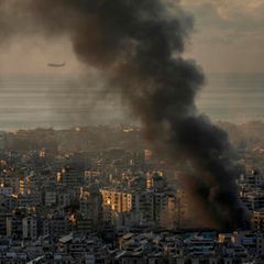 Rauch über Beirut