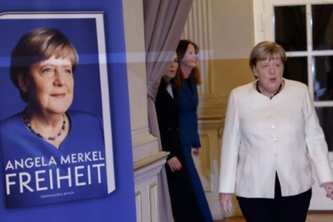 Merkel im Deutschen Theater