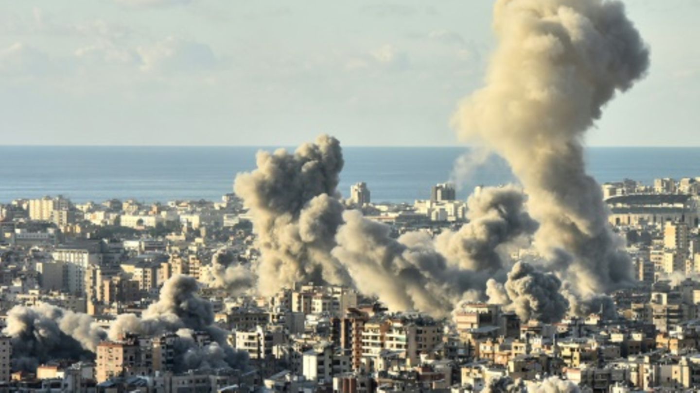 Rauch über Beirut