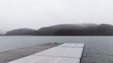 Spitzensport Plattform auf einem See