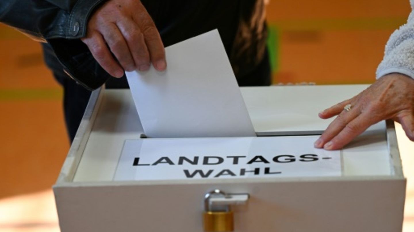 Stimmabgabe bei Landtagswahl in Brandenburg
