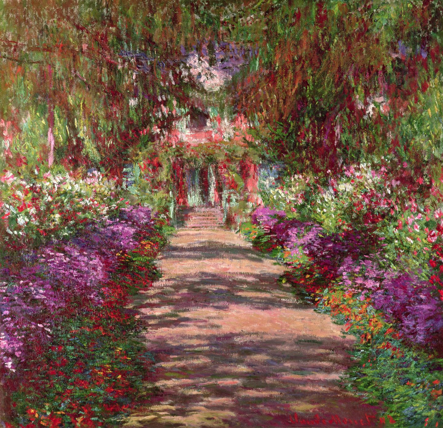 Weg in Monets Garten in Giverny, 1902 Weg in Monets Garten in Giverny, 1902