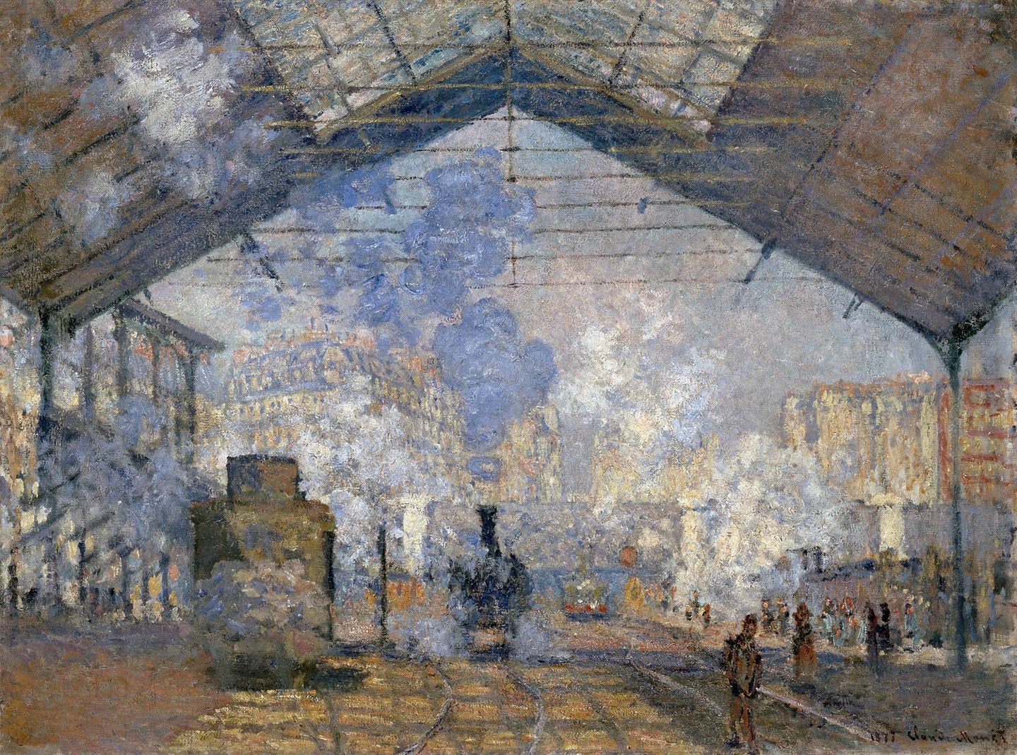 Der Bahnhof Saint-Lazare, 1877