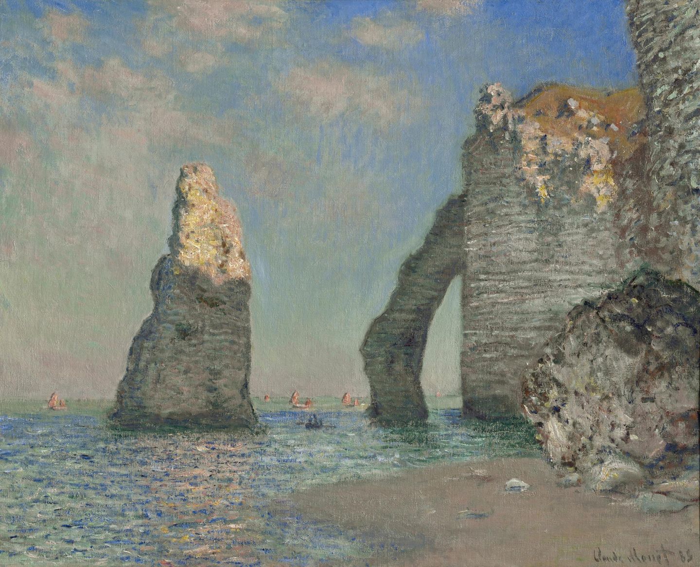 Die Klippen von Etretat, 1885
