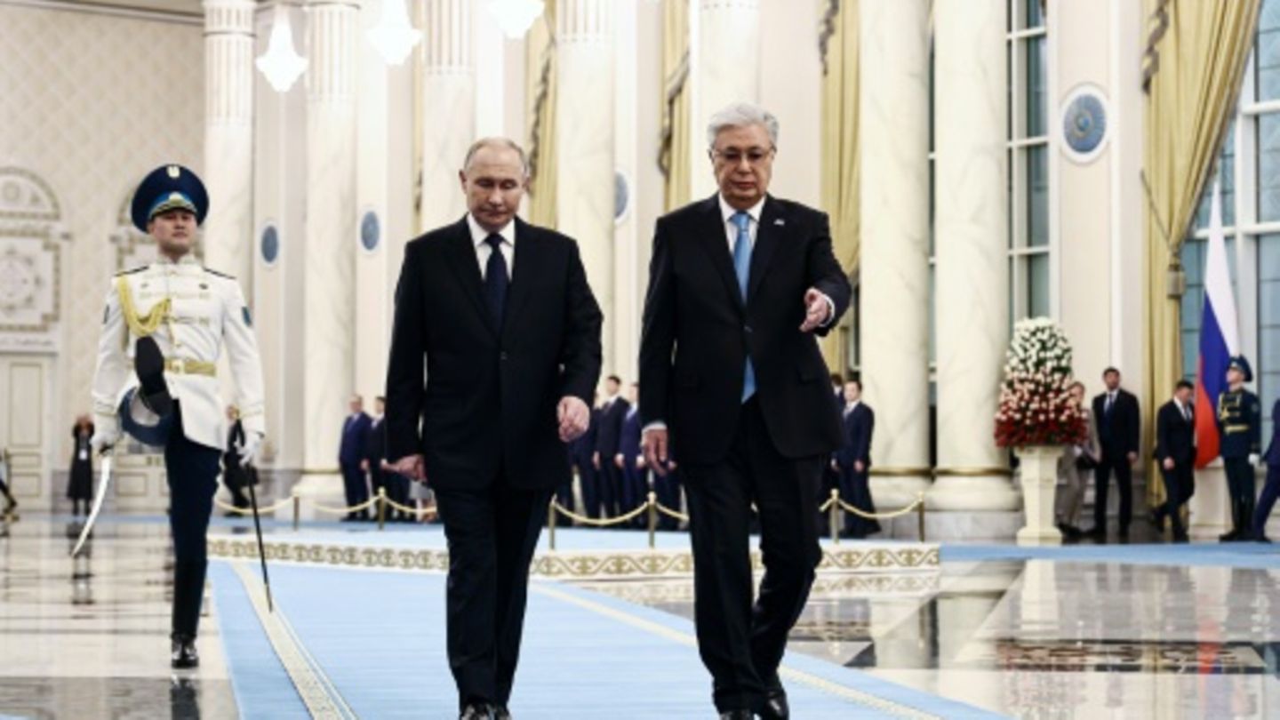 Putin (l.) und Tokajew am Mittwoch in Astana