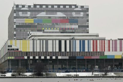 Sitz des Senders Erster Kanal in Moskau