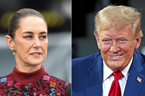 Der designierte US-Präsident Donald Trump und Mexikos Präsidentin Claudia Sheinbaum
