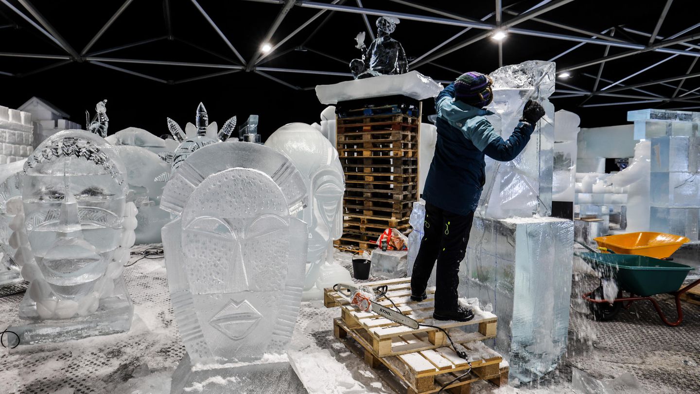 Eiswelt Oberhausen: Skulpturen