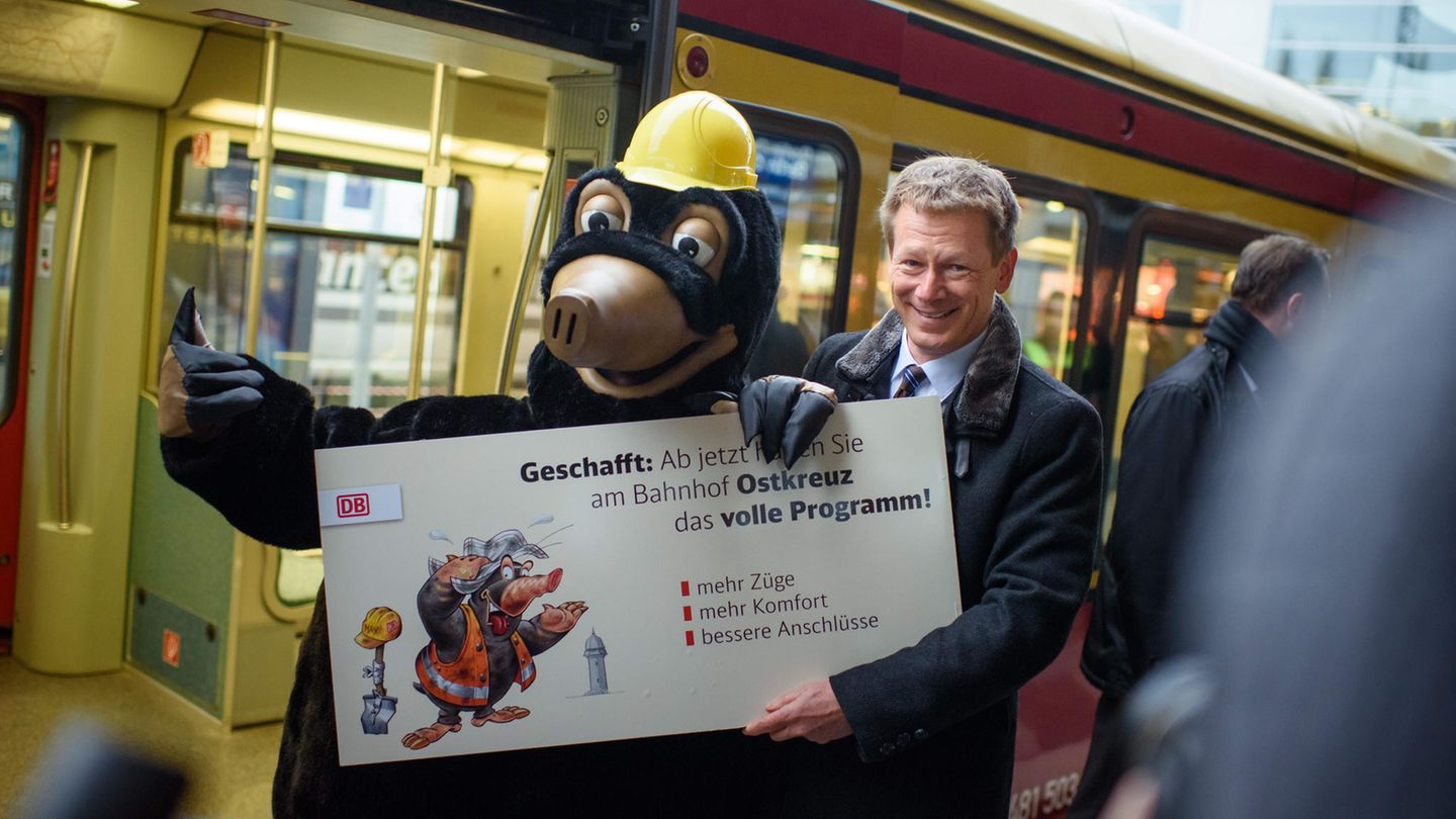 Max Maulwurf Max-Maulwurf-Baustellenmaskottchen der Deutschen Bahn