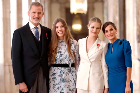 Felipe, Letizia und ihre Töchter an Weihnachten 2023