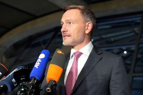 FDP-Chef und Ex-Finanzminister Christian Lindner nach seiner Entlassung