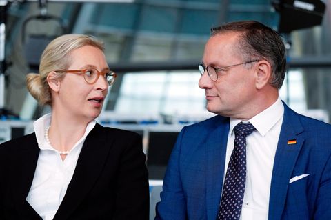 AfD-Chefs Weidel und Chrupalla: Brisante Forderungen im Wahlprogramm