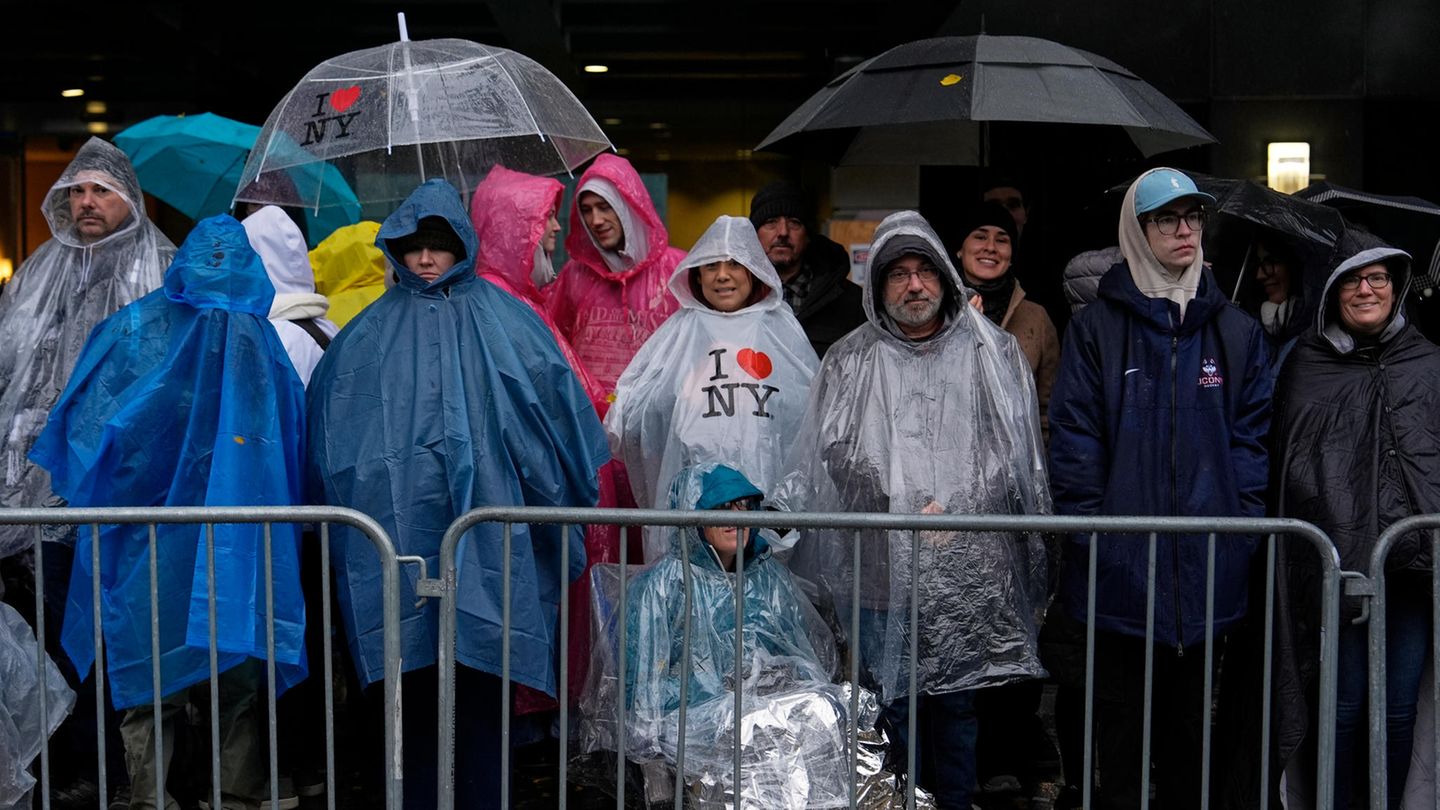 Ohne gute Regenkleidung ging in New York gar nichts