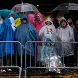 Ohne gute Regenkleidung ging in New York gar nichts