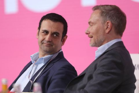 FDP-Generalsekretär Bijan Djir-Sarai und Vorsitzender Christian Lindner