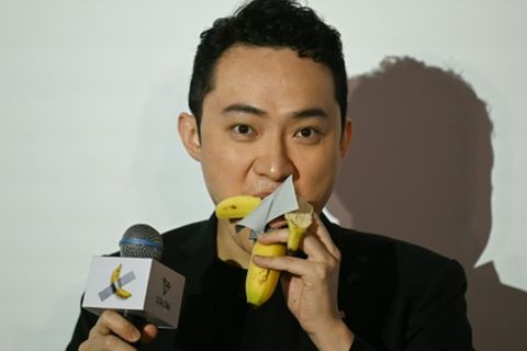 Justin Sun verspeist Kunstwerk-Banane