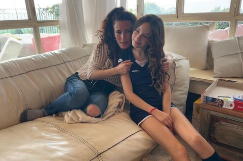 Ayelet Lev mit ihrer Tochter Noa – die Familie wohnt in Nordisrael und vertraut nicht darauf, dass die Hisbollah die Waffenruhe einhält