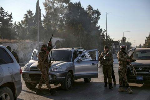 Regierungsfeindliche Kämpfer in Aleppo