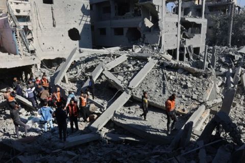 Trümmer in der Stadt Gaza