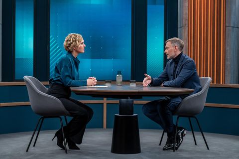 Christian Lindner bei der ARD-Sendung "Miosga"