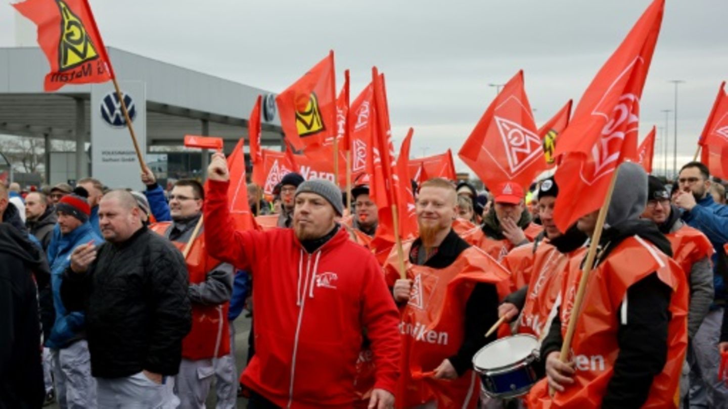 IG-Metall-Demonstration in Zwickau