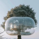 Ein modernes Baumhaus