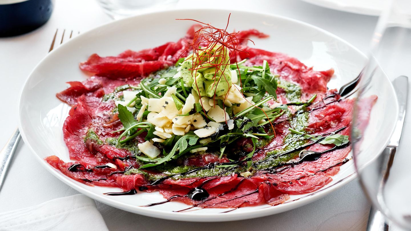 Ein Teller Carpaccio