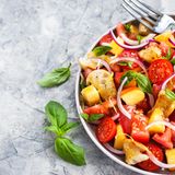 Panzanell auf dem Teller