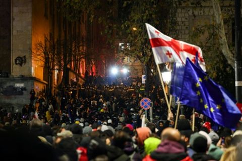Pro-europäische Proteste in Georgien