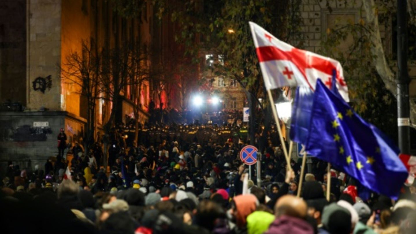 Pro-europäische Proteste in Georgien