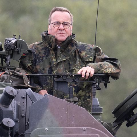 Verteidigungsminister Boris Pistorius bei einem Bundeswehr-Besuch