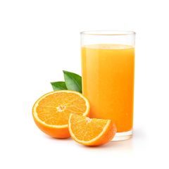 Glas Orangensaft