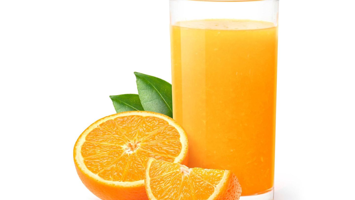 Glas Orangensaft
