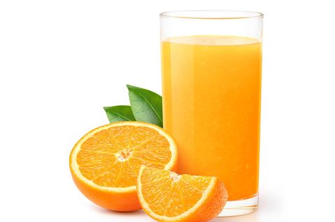 Glas Orangensaft