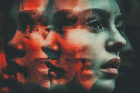 Borderline: Symbolfoto einer Frau mit psychischen Problemen