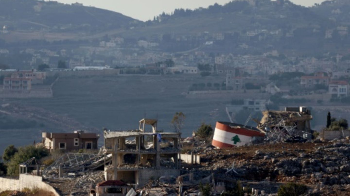 Zerstörte Gebäude im Südlibanon