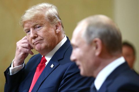 Donald Trump und Wladimir Putin 2018 in Helsinki