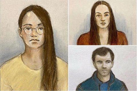 Der Spionagering, der für Jan Marsalek arbeitete: Die Bulgaren Vanya Gaberova, Katrin Ivanova und Tihomir Ivanchev sitzen im "Old Bailey" auf der Anklagebank