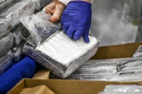 Das verpackte Kokain wurde beschlagnahmt