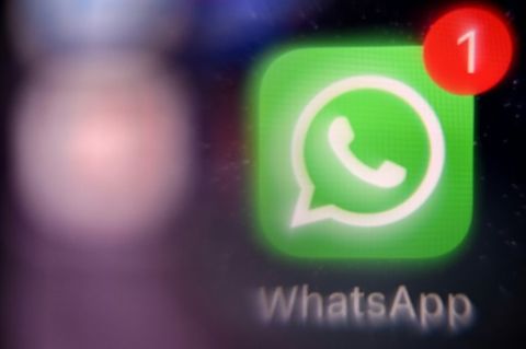 Whatsapp-Logo auf Smartphone
