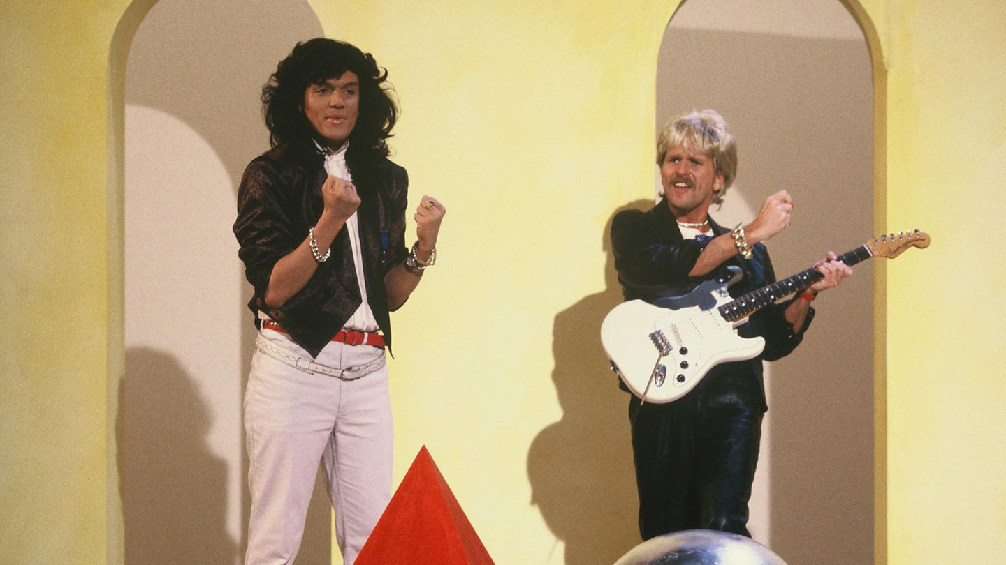 Hape Kerkeling und Frank Zander als Thomas Anders und Dieter Bohlen von Modern Talking