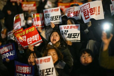Demonstration in Seoul