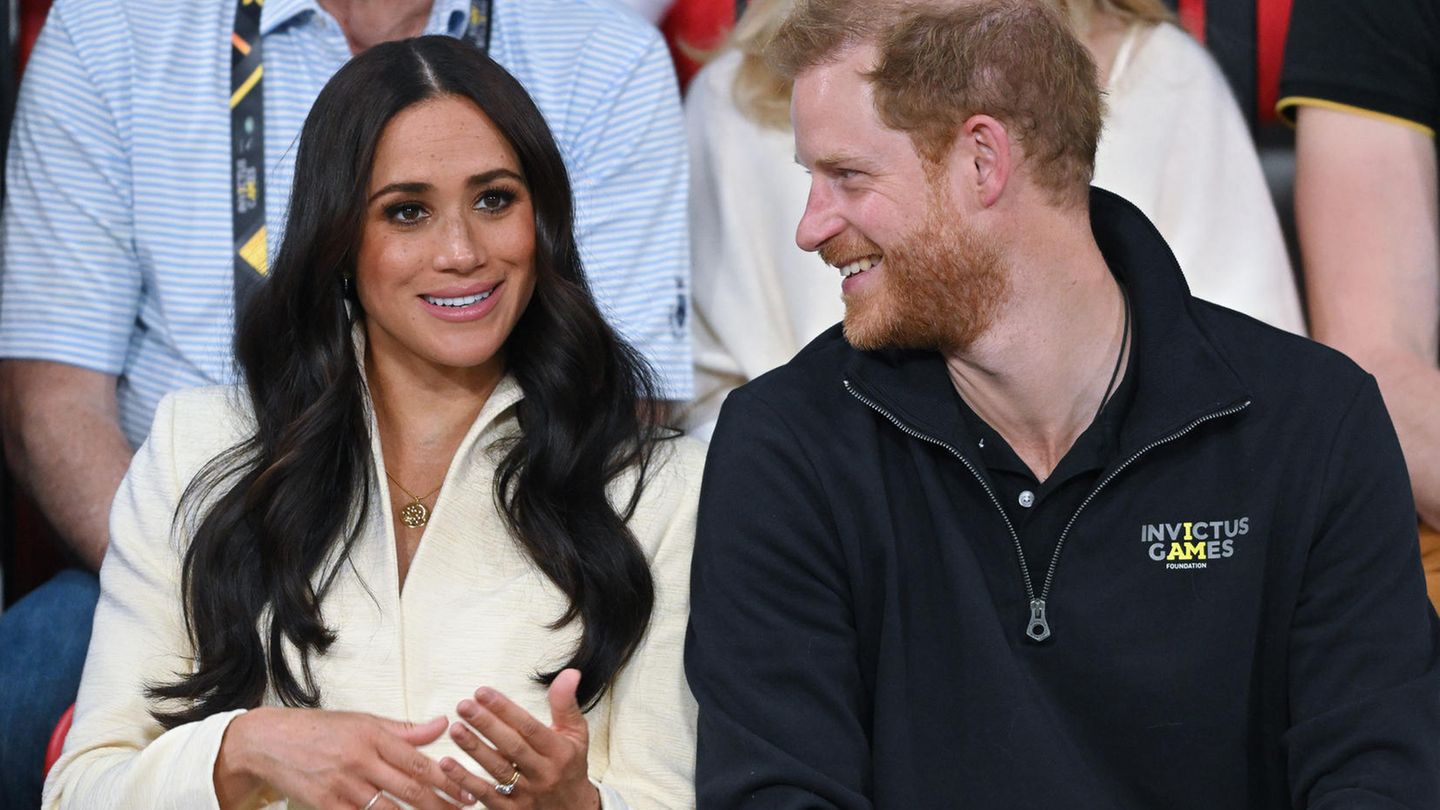 Prinz Harry und Meghan nehmen an der Sitzvolleyball-Veranstaltung während der Invictus Games teil