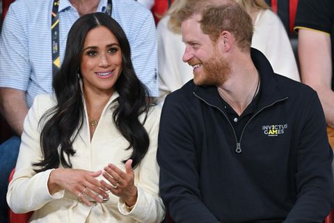 Prinz Harry und Meghan nehmen an der Sitzvolleyball-Veranstaltung während der Invictus Games teil
