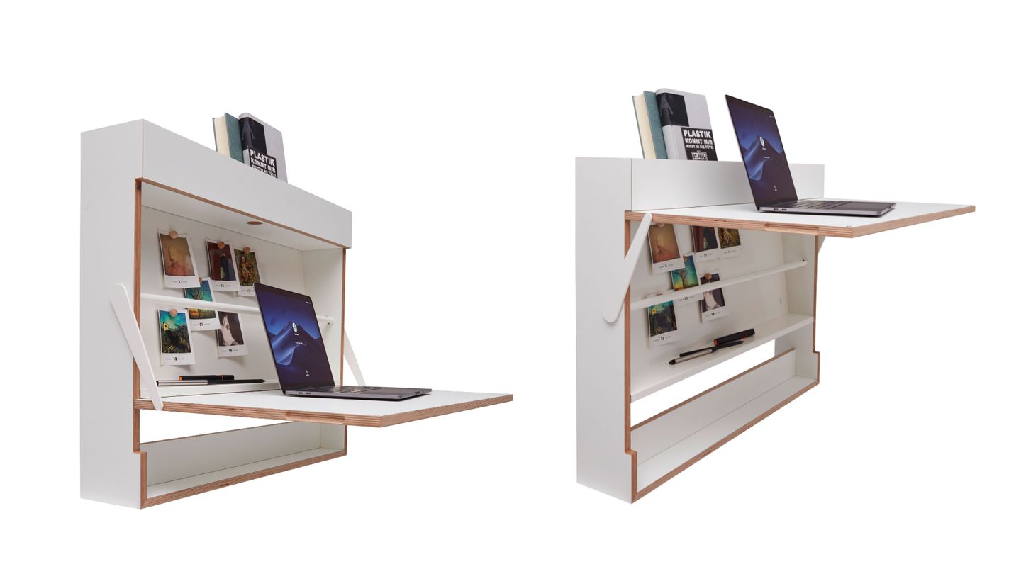 Workout heißt dieser kleine Wanschreibtisch