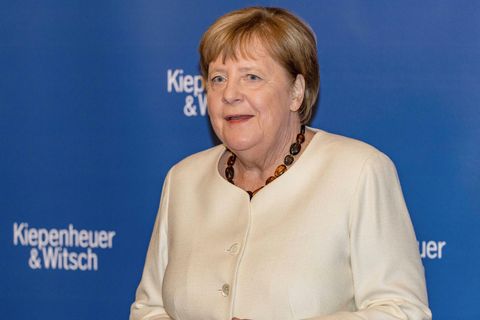 Die ehemalige Bundeskanzlerin Angela Merkel bei der Präsentation ihres Buches "Freiheit" in Berlin