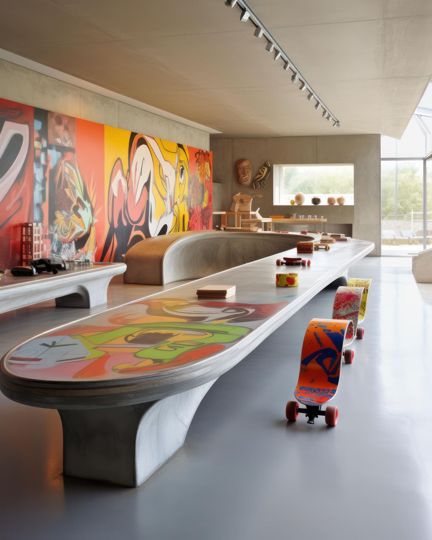 Innenarchitektur wie ein Skatepark