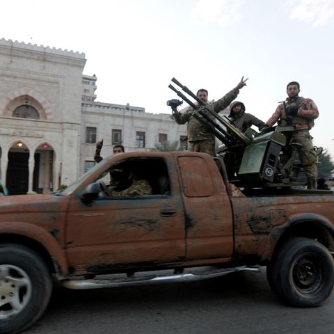 A symbolic victory: Rebels take Syria's fourth largest city, Hama, on Wednesday. In 1982, the Assad regime bloodily suppressed an uprising here, leaving tens of thousands dead
