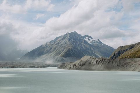 Blick auf den Mount Cook, den höchsten Blick von Neuseeland