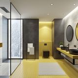 Altersgerechtes Bad: Rutschfest und kontraststark  Die Fliesen im Bad insbesondere im Duschbereich sollten die Rutschklasse R 11 haben, die auch bei Nässe genügend "grip" bietet. Ein Drehknopf statt Türschlüssel erlaubt, im Notfall von außen ins Bad zu kommen, ohne die Tür aufbrechen zu müssen. Wenn im höheren Alter die Sehkraft nachlässt, sind hohe Kontraste im Raum zur Orientierung wichtig. Von Vorteil ist hier zum Beispiel ein starker Farbkontrast zwischen Duschbereich und Bodenfliesen. Auch das weiße Waschbecken und die Toilette lassen sich durch dunklere Ornamente optisch hervorheben. Die Wassertemperatur sollte auf 45 Grad begrenzt werden, um versehentliches Verbrühen zu vermeiden. Das erledigen Armaturen mit integrierten Thermostaten. Da im höheren Alter das taktile Gefühl in den Fingern nachlässt, sind Drehregler mit gut fühlbarer Mittelstellung und gummierte Griffe zum Beispiel für die Duschwände vorteilhaft.